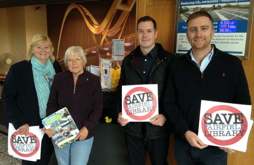 Matt campaigned to save Fairfield Library