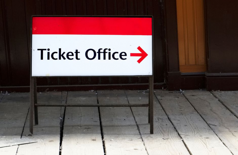 Ticket office sign