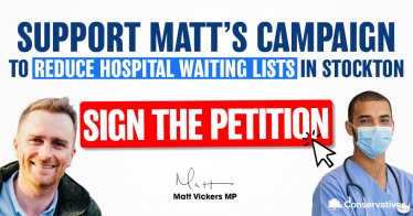 Support Matt's campaign to bring a diagnostic centre to Stockton